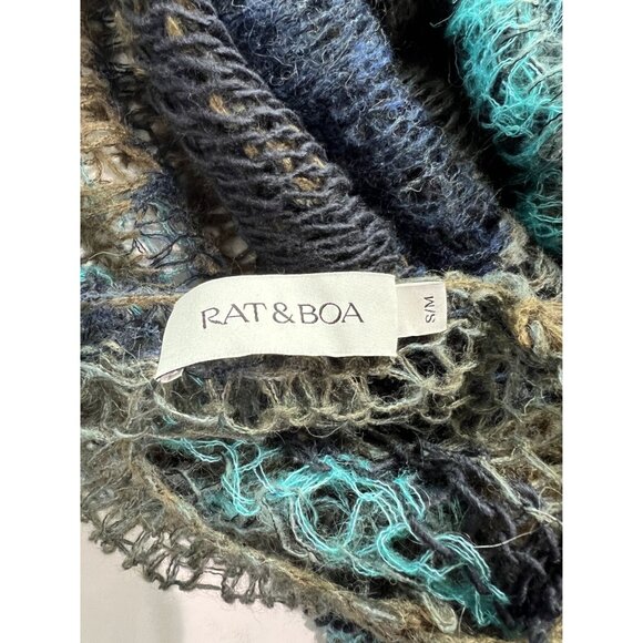 Rat & Boa Sabrina Open Knit Dress in Blue - Picture 4 of 4